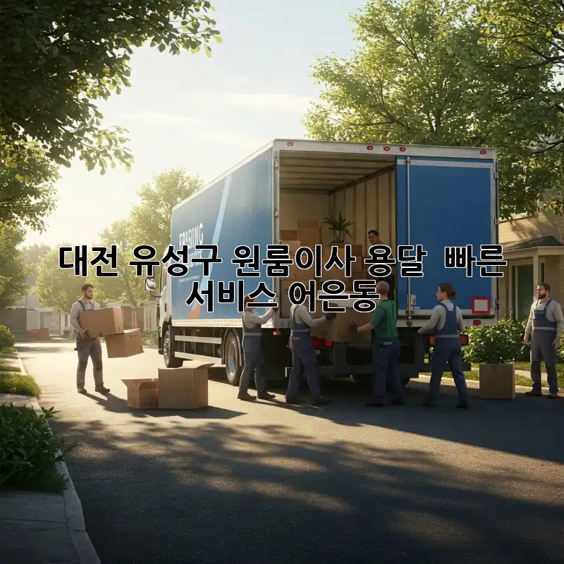 대전 유성구 원룸이사 용달 🚀 빠른 서비스! #어은동