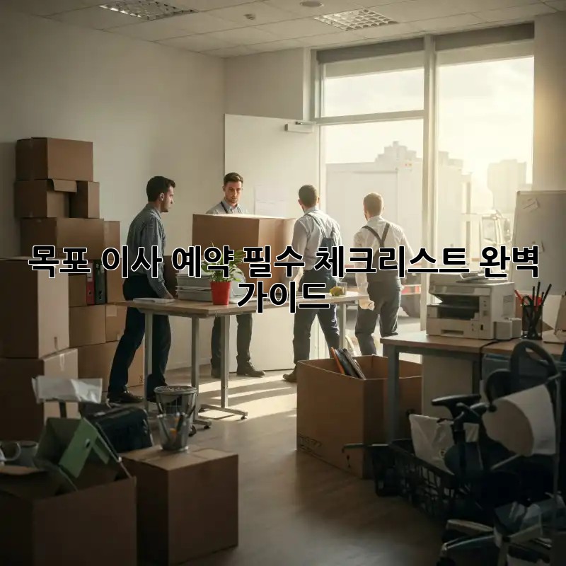 목포 이사 예약: 필수 체크리스트 완벽 가이드 목포 이사 예약: 필수 체크리스트 완벽 가이드