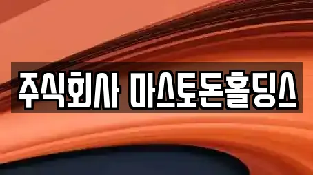 주식회사 마스토돈홀딩스