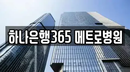 하나은행365 메트로병원