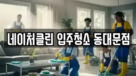 네이처클린 입주청소 동대문점