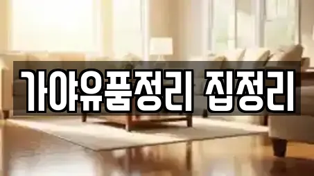 가야유품정리 집정리