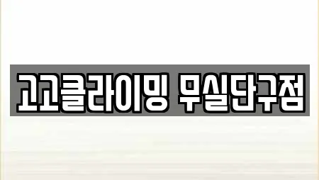 고고클라이밍 무실단구점