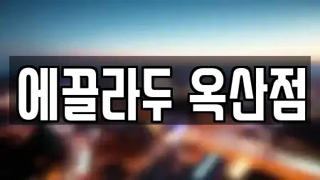 에끌라두 옥산점