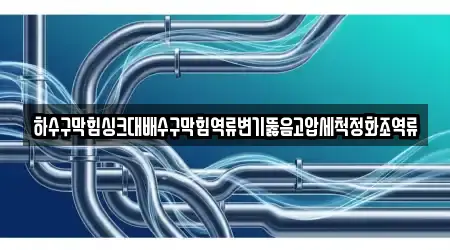 하수구막힘싱크대배수구막힘역류변기뚫음고압세척정화조역류