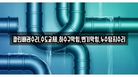 클린배관수리,수도교체,하수구막힘,변기막힘,누수탐지수리