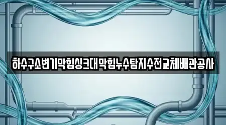 하수구소변기막힘싱크대막힘누수탐지수전교체배관공사