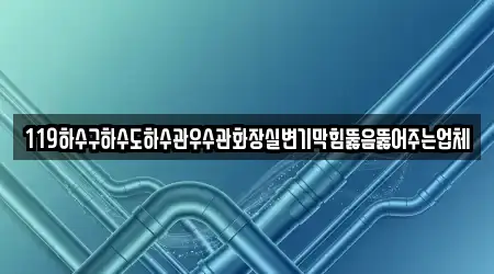 119하수구하수도하수관우수관화장실변기막힘뚫음뚫어주는업체
