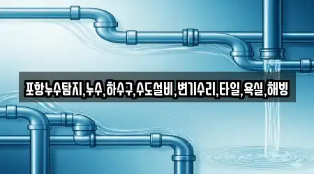 포항누수탐지,누수,하수구,수도설비,변기수리,타일,욕실,해빙