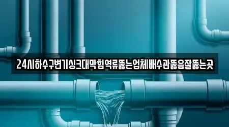 24시하수구변기싱크대막힘역류뚫는업체배수관뚫음잘뚫는곳