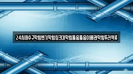 24시하수구막힘변기막힘싱크대막힘뚫음뚫음이배관막힘뚜러역류
