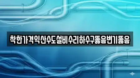 착한가격익산수도설비수리하수구뚫음변기뚫음