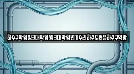 하수구막힘싱크대막힘씽크대막힘변기수리하수도뚫음하수구약방