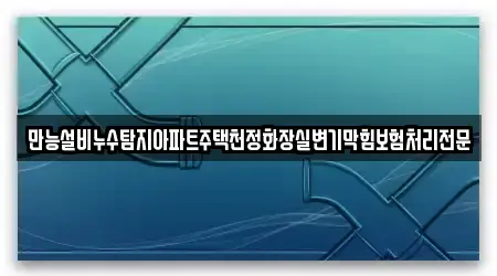 만능설비누수탐지아파트주택천정화장실변기막힘보험처리전문