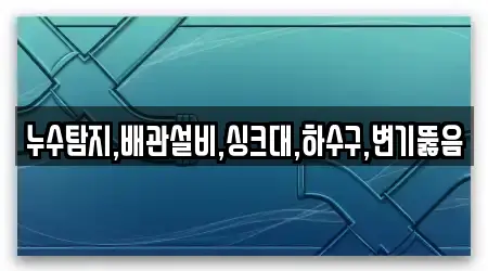 누수탐지,배관설비,싱크대,하수구,변기뚫음