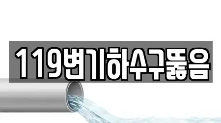 119변기하수구뚫음