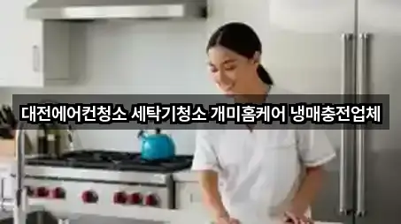 대전에어컨청소 세탁기청소 개미홈케어 냉매충전업체