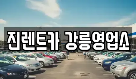 강원특별자치도 강릉시 지변동 렌트카 전문 진렌트카 강릉영업소