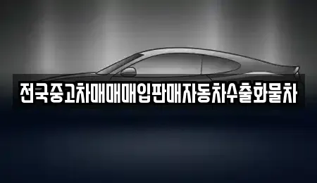 경기 안성시 중리동 중고차 전문 전국중고차매매매입판매자동차수출화물차