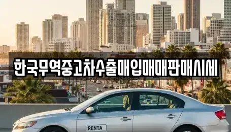 경기 양주시 만송동 중고차매입 전문 한국무역중고차수출매입매매판매시세