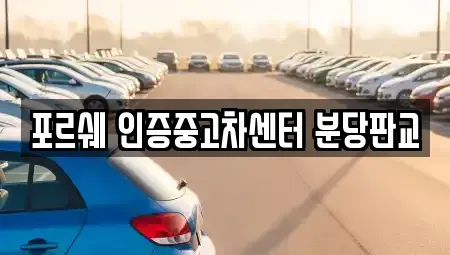 경기도 성남시 수정구 시흥동 중고차매매 전문 포르쉐 인증중고차센터 분당판교