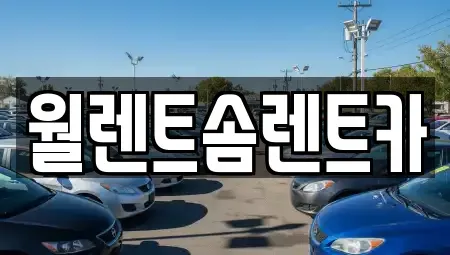 경기도 오산시 가장동 렌트카 전문 월렌트솜렌트카