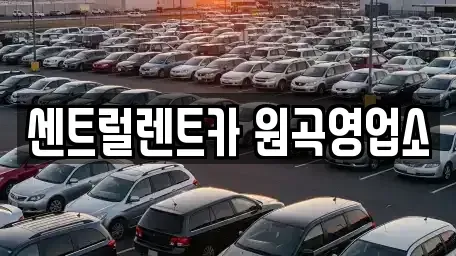 경기도 평택시 월곡동 렌트카 전문 센트럴렌트카 원곡영업소