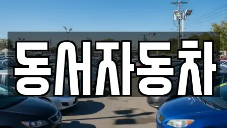 경남 창원시 진해구 무송동 중고차매매 전문 동서자동차