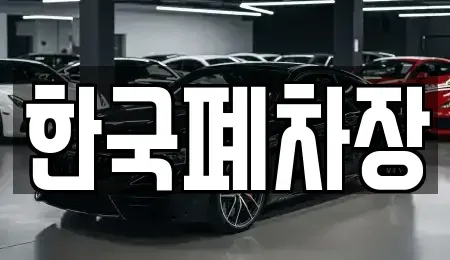 경남 함안군 칠북면 중고차 전문 한국폐차장