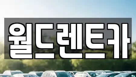경상북도 단기렌트카 전문 월드렌트카