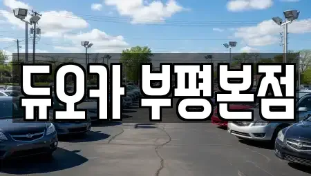 인천광역시 계양구 작전동 장기렌트카 전문 듀오카 부평본점