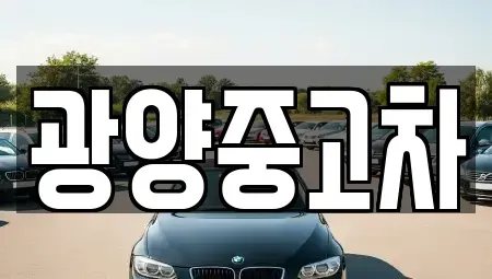 전남 광양시 중고차매매 전문 광양중고차