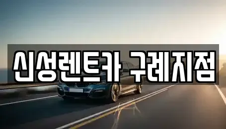 전남 구례군 렌트카 전문 신성렌트카 구례지점