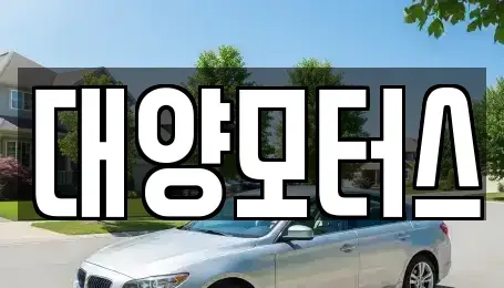 전남 구례군 중고차 전문 대양모터스