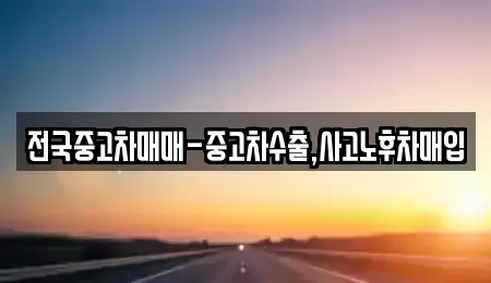 전남 목포시 축복동2가 중고차매매 전문 전국중고차매매-중고차수출,사고노후차매입