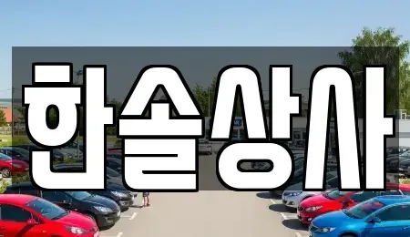 제주 제주시 삼양삼동 중고차 전문 한솔상사