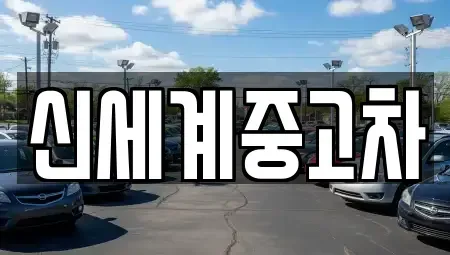 충북 단양군 가곡면 중고차 전문 신세계중고차