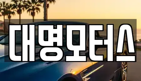 충청북도 옥천군 중고차 전문 대명모터스