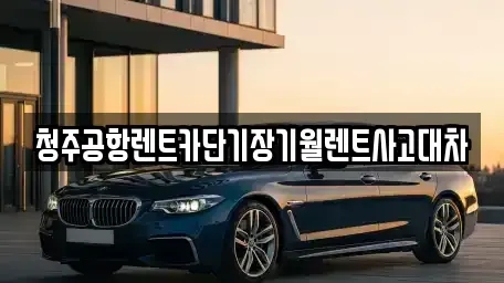 충청북도 청주시 흥덕구 송정동 렌트카 전문 청주공항렌트카단기장기월렌트사고대차